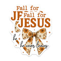(2 Pack) Fall for Jesus Magnets - Christian Faith Refrigerator Decor - Inspirational Autumn Kitchen Accent - 5 Inches On Longest Side - Thick Durable Magnet - Made in USA - MAG27524