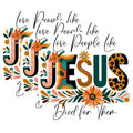 (3 Pack) Jesus Laptop Decals - Christian Stickers - Floral Decal - 3 Inches On Longest Side - Easy Peel & Apply - Made in USA - 3MCS1898