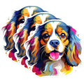 (3 Pack) Cavalier King Charles Spaniel Decals - Dog Breed Stickers - Laptop Decal - 3 Inches On Longest Side - Easy Peel & Apply - Made in USA - 3MCS0692