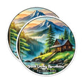 (2 Pack) Great Smoky Mountains National Park Bumper Magnet - US National Park - Choose from 63 Parks - 5" On Longest Side - Decal for Car Bumper, Laptop, Water Bottle, Wall, and Window - MAG1583