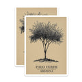 (2 Pack) Palo Verde Magnets - Arizona State Tree Magnets - Desert Tree Decor - 5" On Longest Side - Premium Magnet - for Cars, Refrigerators, Toolboxes, Lockers - Made in USA - MAG18506