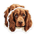 (2 Pack) Cute Dog Face Magnet - Dog Lovers Decor - 5" On Longest Side - Sticks to Smooth Flat Surfaces - Made in USA - MAG10290