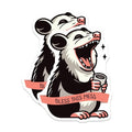 (2 Pack) Funny Possum Stickers - Bless This Mess - Animal Lovers - Humorous Stickers - 5" On Longest Side - Sticks to Smooth Flat Surfaces - Made in USA - BMCS6212