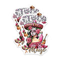 (2 Pack) Mexican Celebration Decor Magnet - Day of The Dead Art - 5" On Longest Side - Sticks to Smooth Flat Surfaces - Made in USA - MAG9756
