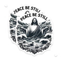 (2 Pack) Jesus Calming Storm Magnets - Peace Be Still Decor - Christian Faith Items - 5 Inches On Longest Side - Thick Durable Magnet - Made in USA - MAG25300