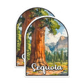 (2 Pack) Sequoia National Park Bumper Magnet - US National Park - Choose from 63 Parks - 5" On Longest Side - Decal for Car Bumper, Laptop, Water Bottle, Wall, and Window - MAG1539