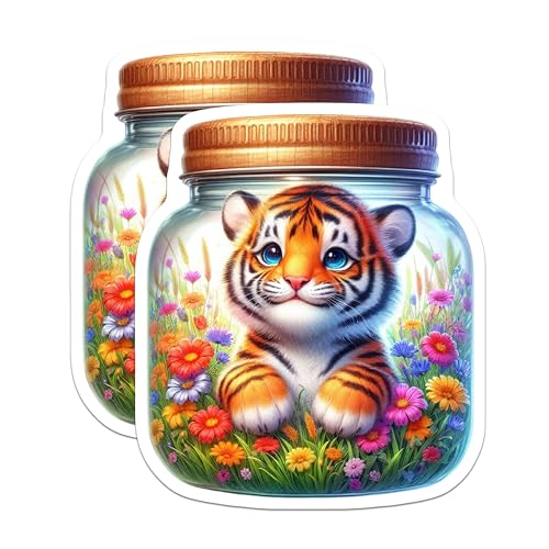 (2 Pack) Animal Lover Decor Magnet - 5" On Longest Side - Sticks to Smooth Flat Surfaces - Made in USA - MAG9372