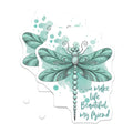 (2 Pack) Dragonfly Magnets - Inspirational Friendship Quote - Best Friend Decor - Positive Affirmation Art for Refrigerator - 5 Inches On Longest Side - Thick Durable Magnet - Made in USA - MAG37621