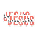 (2 Pack) Love Like Jesus Stickers - Religious Christian Decal - Faith Inspirational Sticker - 5" On Longest Side - Sticks to Smooth Flat Surfaces - Made in USA - BMCS6470