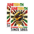 (2 Pack) Juneteenth Celebration Magnets - Breaking Every Chain - 5" On Longest Side - for Cars, Fridges, Toolboxes - Made in USA - MAG7359
