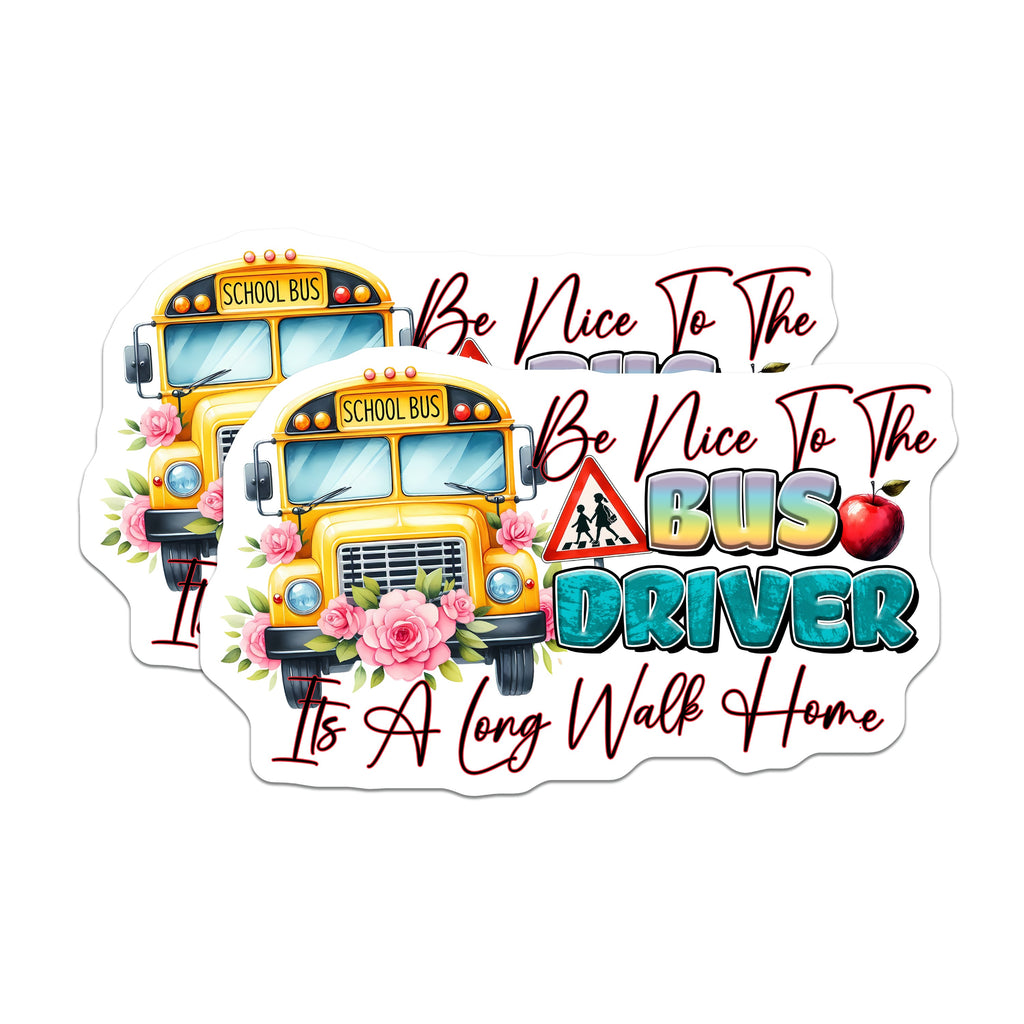 (2 Pack) Bus Driver Appreciation Magnets - School Bus Decor - Funny Quote Magnet - Back to School Staff Item - 5 Inches On Longest Side - Thick Durable Magnet - Made in USA - MAG37187