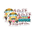 (2 Pack) Bus Driver Appreciation Magnets - School Bus Decor - Funny Quote Magnet - Back to School Staff Item - 5 Inches On Longest Side - Thick Durable Magnet - Made in USA - MAG37187