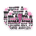 (2 Pack) Sarcastic Mama Magnets - Funny Mom Life Humor - Edgy Parenting Quote - Refrigerator Decor - 5 Inches On Longest Side - Thick Durable Magnet - Made in USA - MAG27598