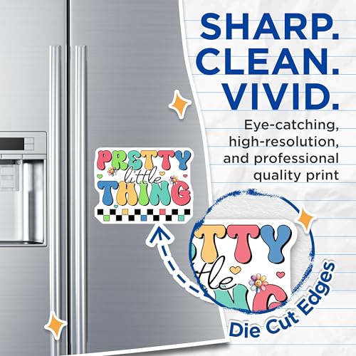 (2 Pack) Pretty Little Thing Magnets Magnets - 5" On Longest Side - Made in USA - Sticks to Refrigerators & Metal Surfaces - MAG8462
