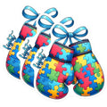 (3 Pack) Autism Awareness Decals - Fight Autism - Puzzle Piece Decals - 3 Inches On Longest Side - Easy Peel & Apply - Made in USA - 3MCS1984