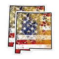 (2 Pack) New Mexico Flag Magnets - American Flag Art - NM Souvenir - 5" On Longest Side - Premium Magnet - for Cars, Refrigerators, Toolboxes, Lockers - Made in USA - MAG18830