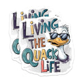 (2 Pack) Living The Quack Life Magnets Magnets - 5" On Longest Side - Made in USA - Sticks to Refrigerators & Metal Surfaces - MAG8495