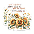(2 Pack) Sunflower Inspiration Magnets - Inspirational Quotes Decor - Motivational Sunflower Art - 5" On Longest Side - for Cars, Fridges, Toolboxes - Made in USA - MAG7974