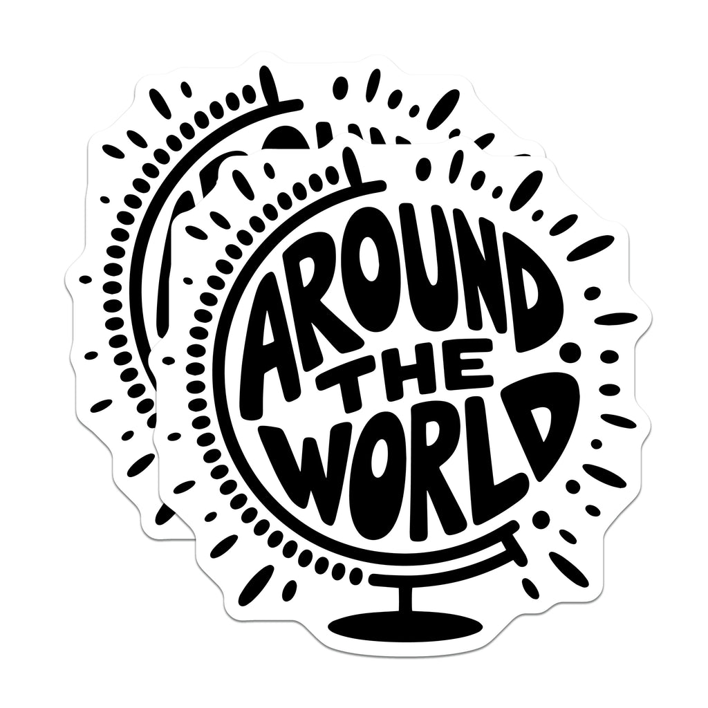 (2 Pack) Travel Magnets - Explore The World Decor - Wanderlust Fridge Magnets - 5 Inches On Longest Side - Thick Durable Magnet - Made in USA - MAG39284