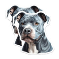 (2 Pack) Blue Nose Pitbull Magnets - Dog Lover Kitchen Decor - Pet Parent Refrigerator Art - 5 Inches On Longest Side - Thick Durable Magnet - Made in USA - MAG26496