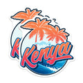 (2 Pack) Kenya Travel Magnets - Tropical Palm Tree - Africa Souvenir Decor - 5" On Longest Side - Premium Magnet - for Cars, Refrigerators, Toolboxes, Lockers - Made in USA - MAG18801