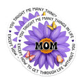 (2 Pack) Mom Stickers - Mother's Day Sticker Pack - Butterfly Flower Mom Quotes Stickers - 5" On Longest Side - Sticks to Smooth Flat Surfaces - Made in USA - BMCS6111