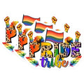 (3 Pack) Pride Tribe Decals - Rainbow Flag - LGBTQ+ Decals - 3 Inches On Longest Side - Easy Peel & Apply - Made in USA - 3MCS7042