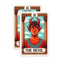 (2 Packs) The Devil Stickers - Spiritual Metaphysical Mystical Decals - 5 Inches On Longest Side - Premium Vinyl Decal - Sticks to Any Smooth Flat Surface - Made in USA - BMCS2264