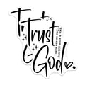 (2 Pack) Trust God Magnets - God Made A Way Quote - Christian Inspirational Home Decor Magnets - 5 Inches On Longest Side - Thick Durable Magnet - Made in USA - MAG23823
