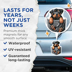 (2 Pack) Puppy Magnets - Rottweiler Magnets - Dog Fridge Magnets - Cute Dog Magnets - Animal Lover Magnets - 5" On Longest Side - for Cars, Fridges, Toolboxes - Made in USA - MAG4379