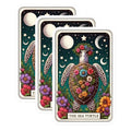 (3 Pack) Sea Turtle Decals - Floral Crown Turtle - Celestial Laptop Decals - 3 Inches On Longest Side - Easy Peel & Apply - Made in USA - 3MCS4262