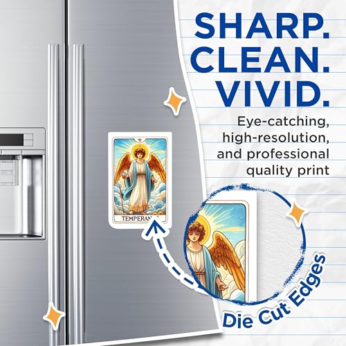 (2 Packs) Temperance Tarot Card Magnets - Metaphysical Spiritual Mystic Magnets - 5 Inches On Longest Side - Premium Magnet - for Fridges, Toolboxes, Cars - Made in USA - MAG2257