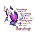 (2 Pack) Remembrance Butterfly Magnets - Sympathy Loved One - in Memory Heartache Quote - Comforting Keepsake - 5 Inches On Longest Side - Thick Durable Magnet - Made in USA - MAG39323