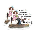 (2 Pack) Sewing Machine Magnets - Book Lover Reader Decor - Crafter Seamstress Gift Idea - Hobby Art Magnets - 5 Inches On Longest Side - Thick Durable Magnet - Made in USA - MAG38839