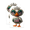 (2 Pack) Drama Queen Duck Magnets - Funny Animal Decor - Sassy Refrigerator Accent - Quirky Kitchen Art Statement - 5 Inches On Longest Side - Thick Durable Magnet - Made in USA - MAG20865