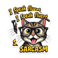 (2 Pack) Sarcastic Cat Quote Magnets - Funny Humor Fridge Magnets - Witty Pet Lover Locker Decor - 5 Inches On Longest Side - Thick Durable Magnet - Made in USA - MAG39248