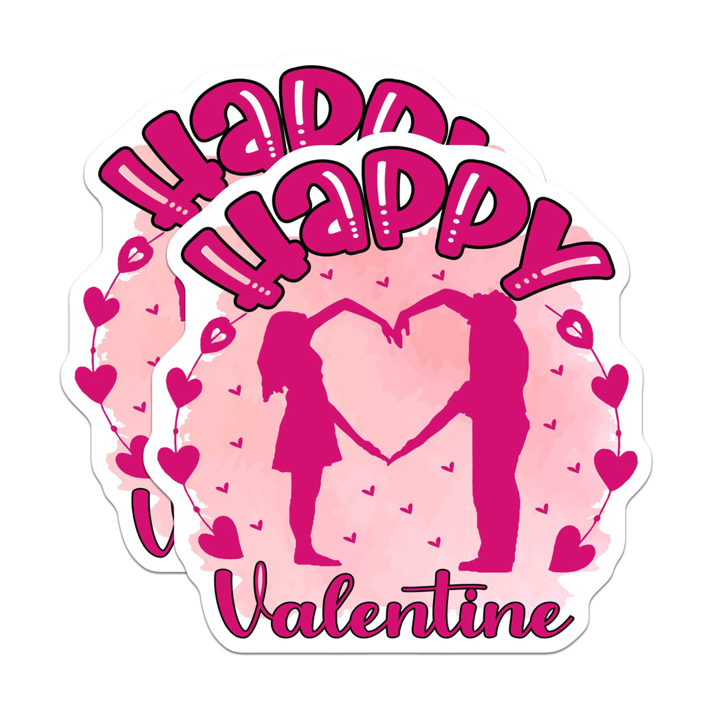 (2 Pack) Valentine Couple Magnets - Romantic Heart Decor - Sweet Love Appliance Art - 5 Inches On Longest Side - Thick Durable Magnet - Made in USA - MAG21633