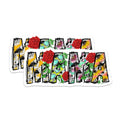 (2 Pack) Cow Print Mama Magnets - Floral Western Mama - Mother's Day Decor for New Moms - 5 Inches On Longest Side - Thick Durable Magnet - Made in USA - MAG29103