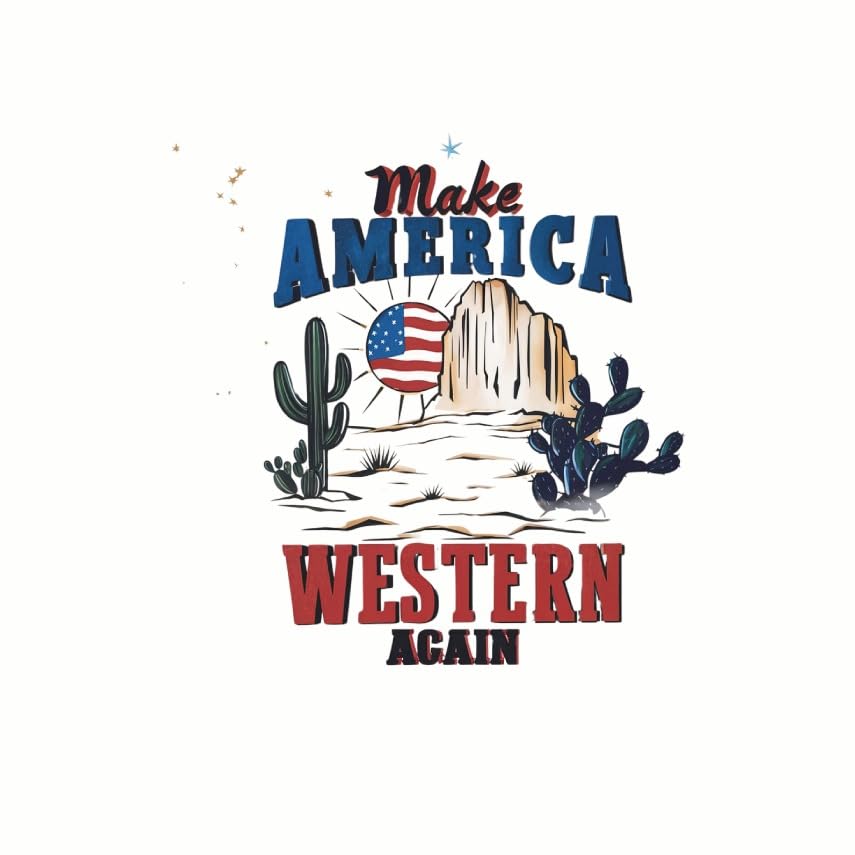 (3 Pack) Western American Decals - Desert Cactus - Patriotic Laptop Decals - 3 Inches On Longest Side - Easy Peel & Apply - Made in USA - 3MCS7722