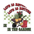 (2 Pack) Garden Magnets - Life is Better - Gardening Decor - 5" On Longest Side - Premium Magnet - for Cars, Refrigerators, Toolboxes, Lockers - Made in USA - MAG18309