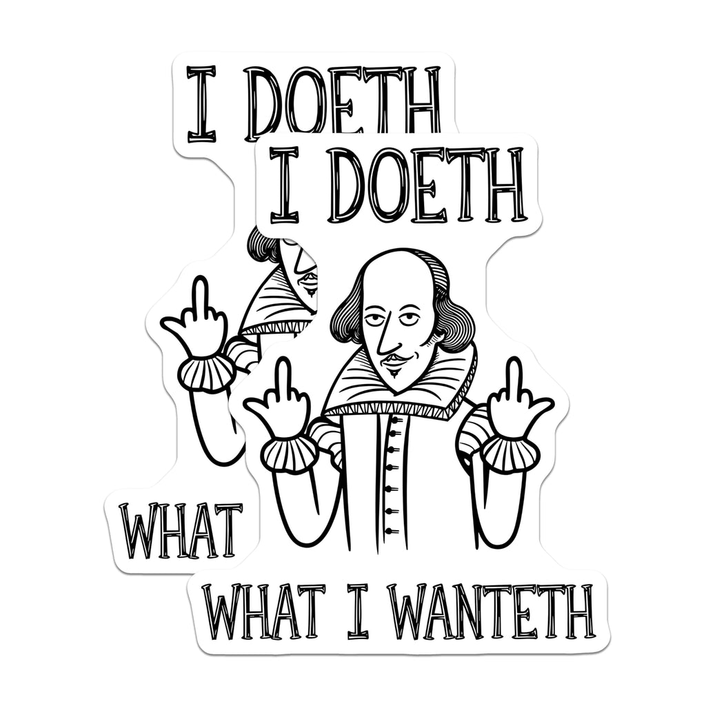 (2 Pack) Shakespeare Humor Magnets - Shakespearean Quote - Funny Fridge Decor - 5" On Longest Side - for Cars, Fridges, Toolboxes - Made in USA - MAG5607