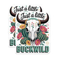 (2 Pack) Bull Skull Magnets - Floral Cactus Desert Decor - Southwestern Bohemian Buckwild Aesthetic - Unique Home Accents - 5 Inches On Longest Side - Thick Durable Magnet - Made in USA - MAG21724