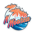 (2 Pack) Moorea Island Stickers - Tropical Paradise Decals - Vacation Souvenir - 5" On Longest Side - Sticks to Smooth Flat Surfaces - Made in USA - BMCS18496