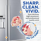 (2 Pack) Motivational Goat Magnets - Goof Off Decor - Cute Inspirational Animal Art - 5" On Longest Side - for Cars, Fridges, Toolboxes - Made in USA - MAG5618