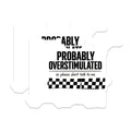 (2 Pack) Overstimulated Magnets - Introvert Humor - Dont Talk to Me Funny Magnet - 5 Inches On Longest Side - Thick Durable Magnet - Made in USA - MAG22013