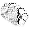 (3 Pack) Christian Verse Decals - Floral Psalm - Religious Decals - 3 Inches On Longest Side - Easy Peel & Apply - Made in USA - 3MCS2624