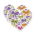 (2 Pack) Bows and Hearts Magnets - Decorative Fridge Magnets - Cute Office Decor - 5" On Longest Side - Premium Magnet - for Cars, Refrigerators, Toolboxes, Lockers - Made in USA - MAG14576