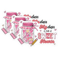 (3 Pack) Sweet Hearts Decals - Classroom Decor - Teacher Appreciation Decals - 3 Inches On Longest Side - Easy Peel & Apply - Made in USA - 3MCS6406
