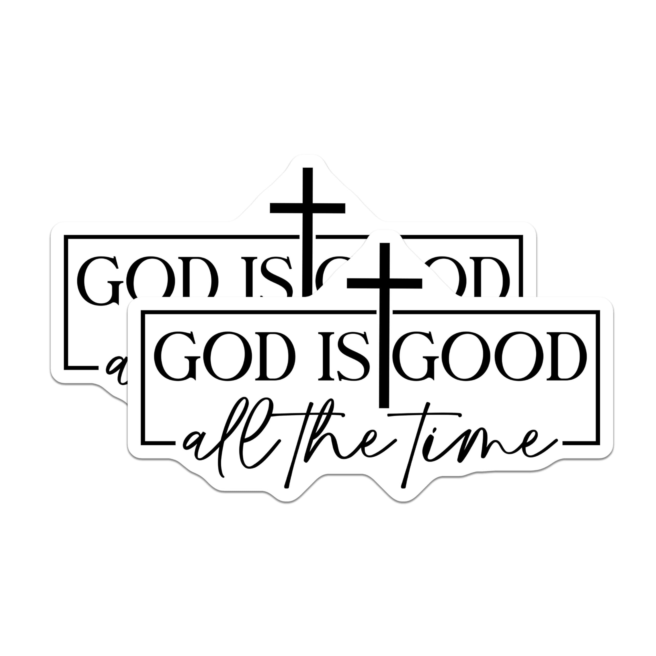(2 Pack) God is Good Magnets - Christian Refrigerator Decor - Faith Inspiration Sticker for Locker - 5 Inches On Longest Side - Thick Durable Magnet - Made in USA - MAG29888