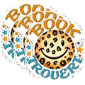(3 Pack) Book Trouvert Decals - Leopard Smiley Face Decal - Book Lover Stickers - 3 Inches On Longest Side - Easy Peel & Apply - Made in USA - 3MCS1561